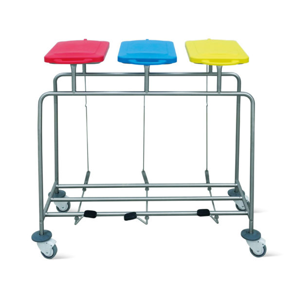 CARRELLO RACCOGLITORE A PEDALE TRIPLO