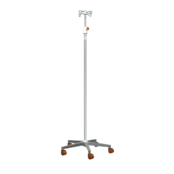 ASTA FLEBO IN ACCIAIO INOX CON BASE IN ALLUMINIO